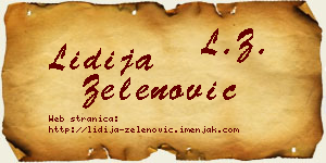 Lidija Zelenović vizit kartica